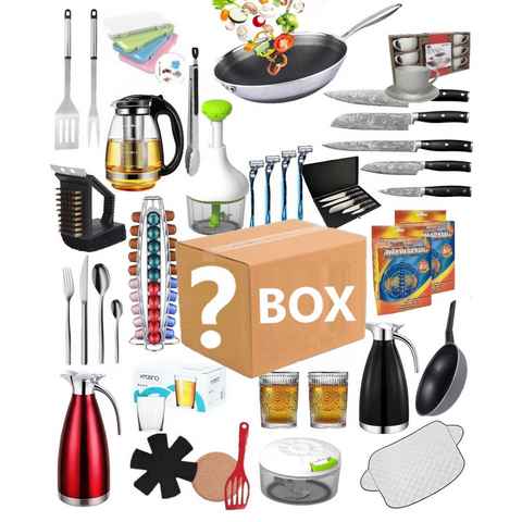 KESSMANN Wundertüte Geschenkbox Überraschungsbox Box mit 10 Artikeln Wert 120€ Geschenk, Restposten Sonderposten Neue Artikel Mix Geschenk