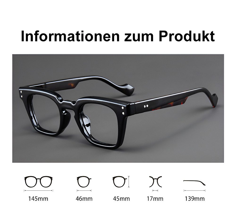 PACIEA Lesebrille Damen Herren Vintage Mehrfarbig Anti Blaulicht
