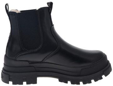 Buffalo ASPHA CHELSEA WARM Schwarz Stiefelette Damenstiefel mit Kunstfellfutter