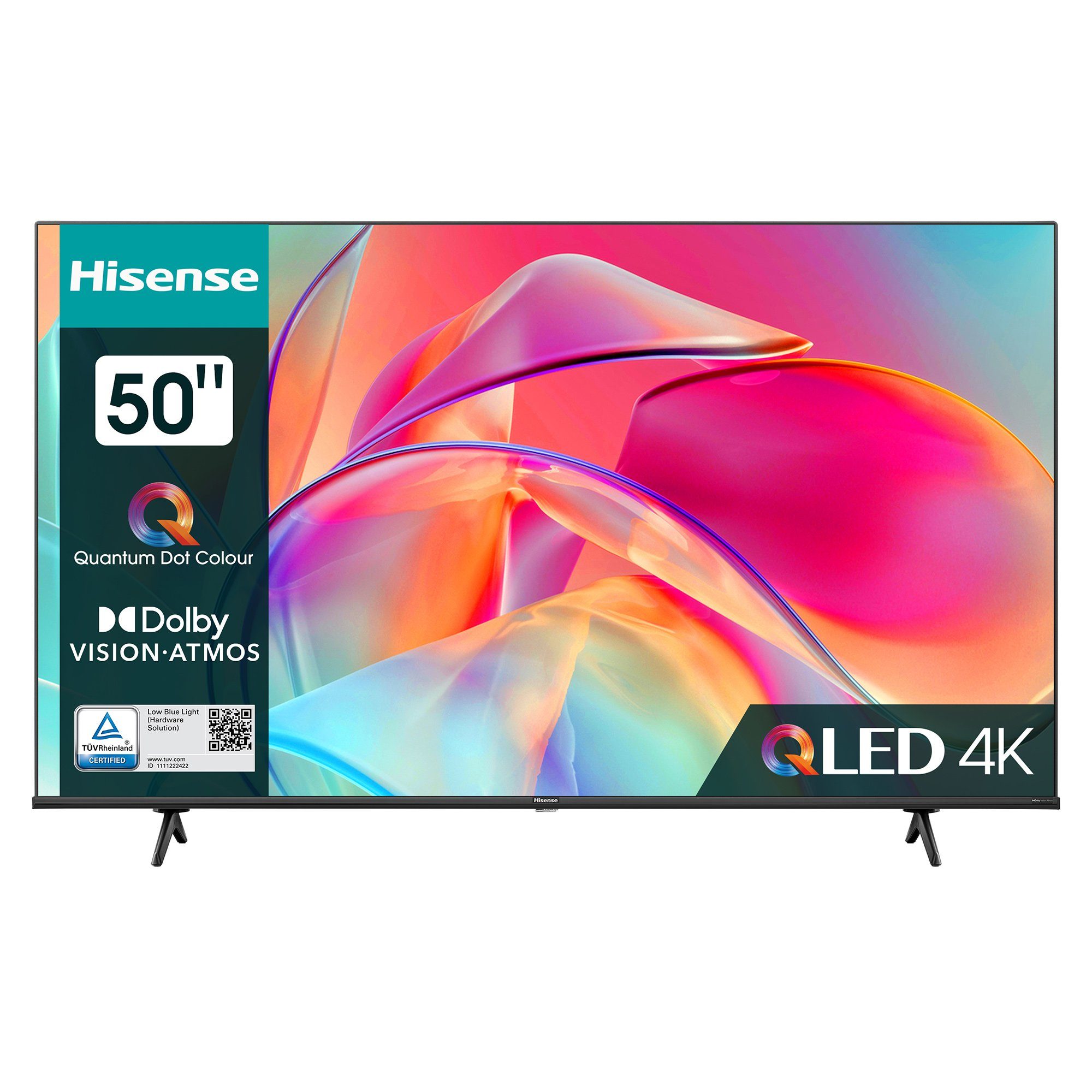 Hisense 50E7KQ QLED-Fernseher (125,70 cm/50 Zoll, QLED 4K UHD, Smart TV VIDAA U6, WLAN 2.4 G / 5G, Sound Technologie Dolby Atmos, Dolby MS12)