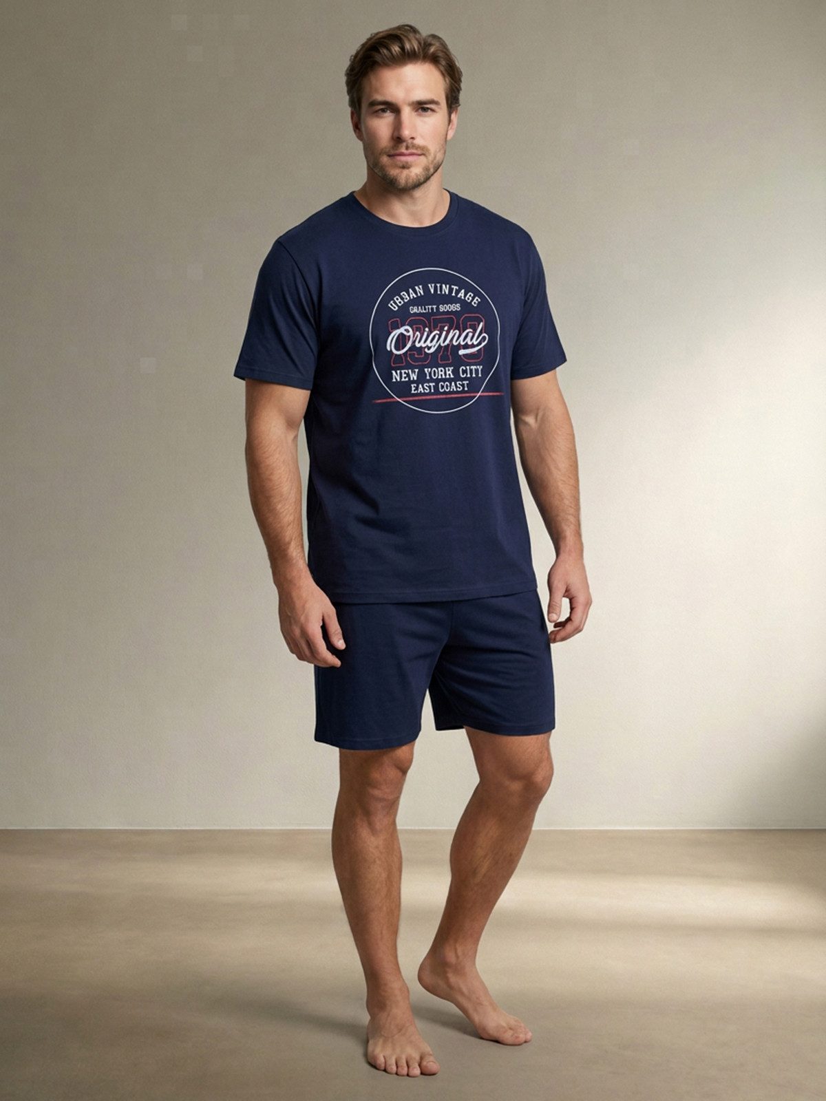 Henry Terre Shorty Herren Pyjama Set Kurz M - 5XL kaufen