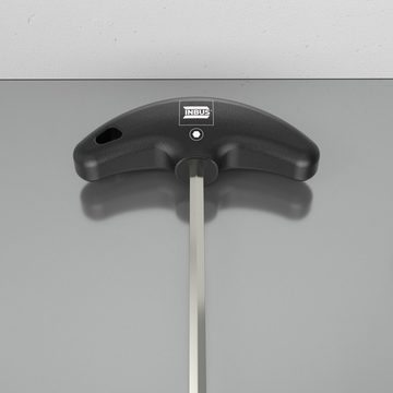 INBUS Innensechskantschlüssel 2-10mm Winkelschraubendreher mit T-Griff, Sechskantschlüssel