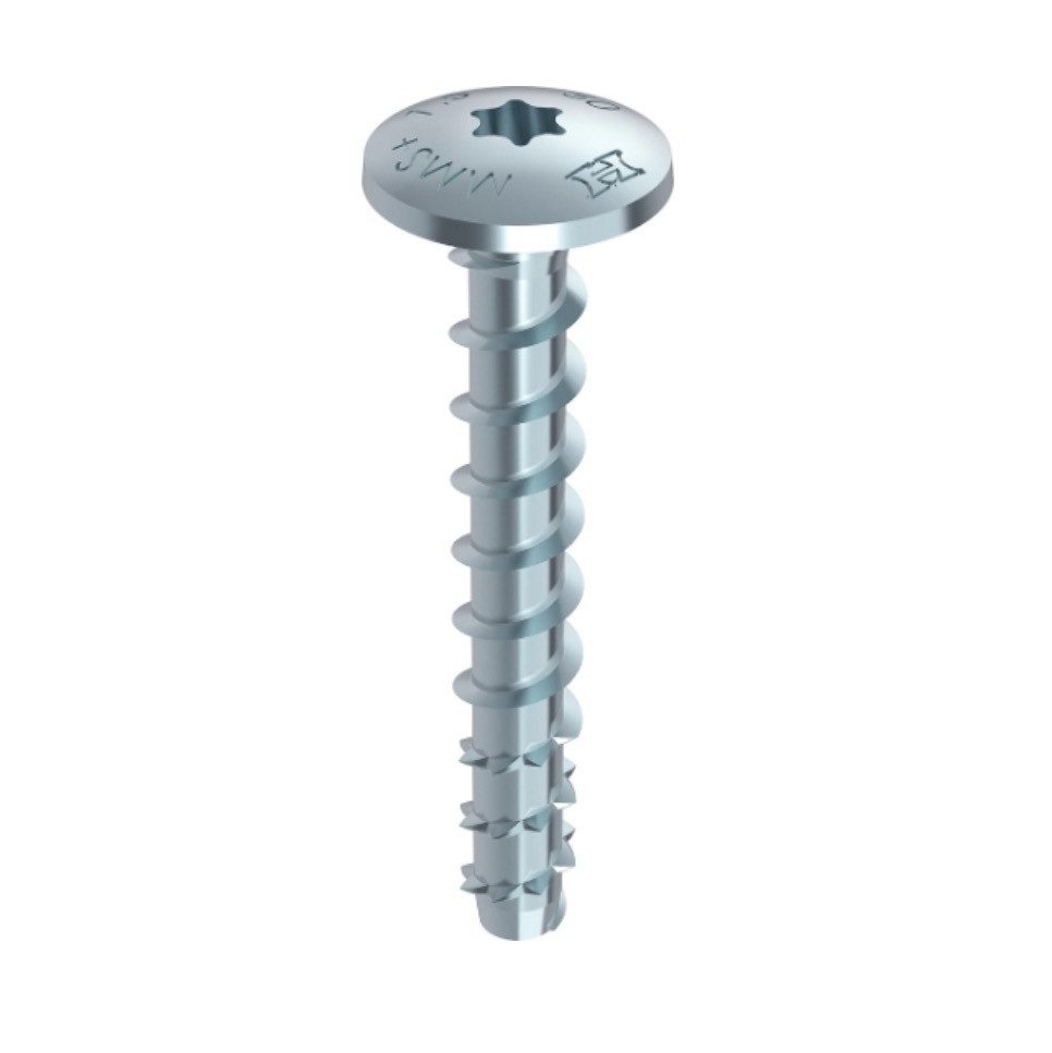 HECO Schrauben Betonschraube MULTI MONTI plus MS Schraubanker 7,5 x 50 mm 100 Stück (49856) Beto