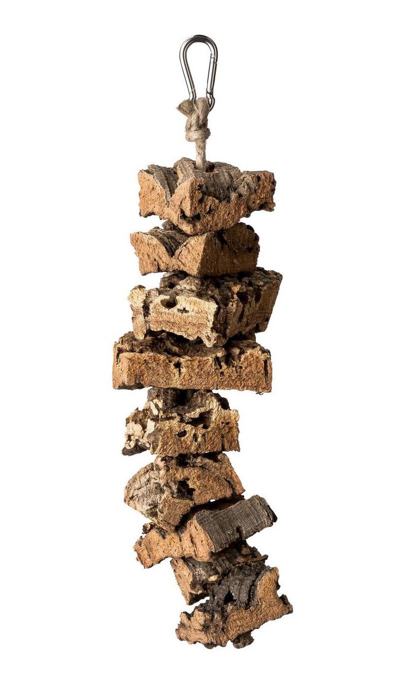 Vogelspielplatz Vogelspielplatz Knabberkette aus Korkrinde (25cm)