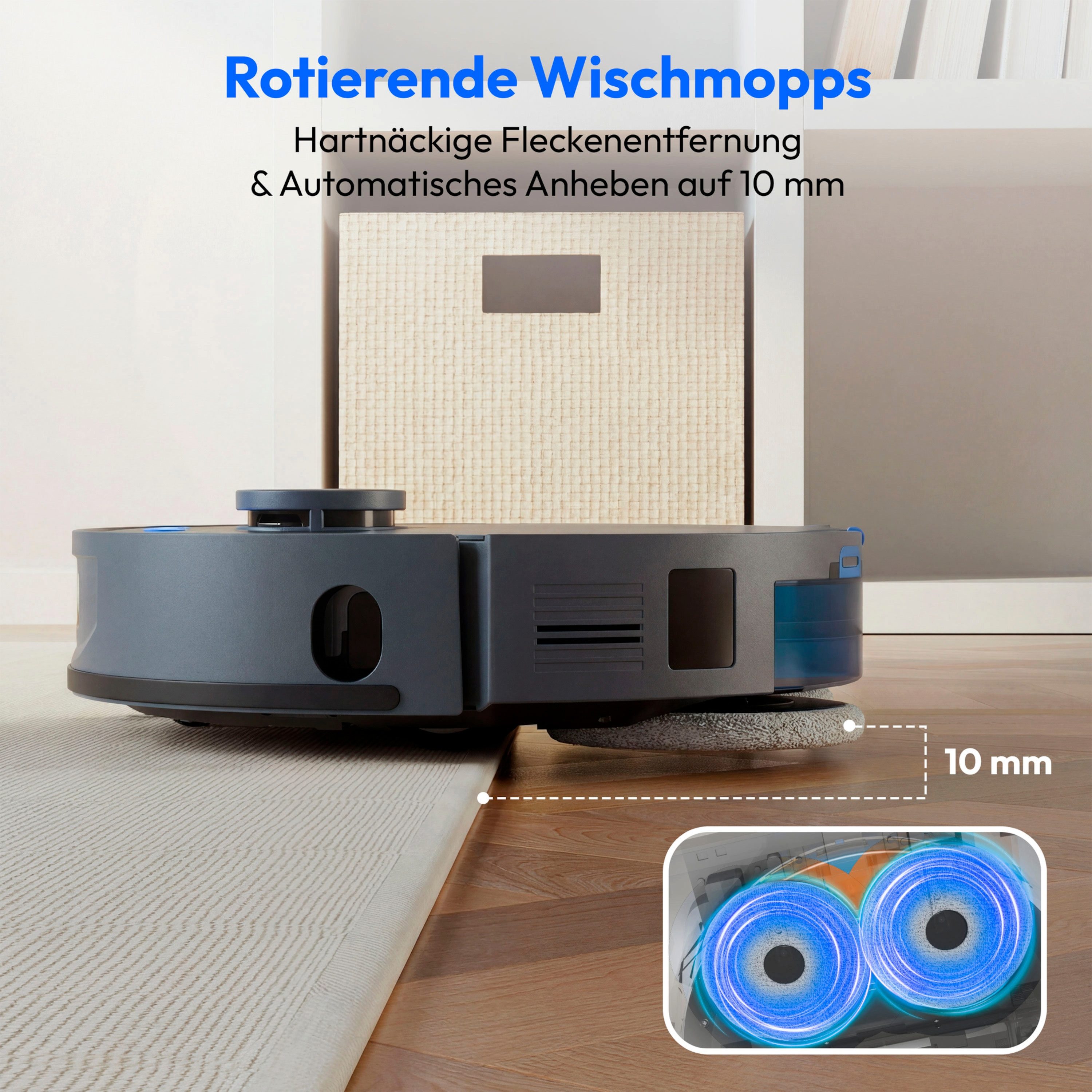 Medion® Saugroboter Saugroboter MEDION X55 SW+ Pro (MD12555), beutellos, X55 SW+ PRO – Bild 3 von 5
