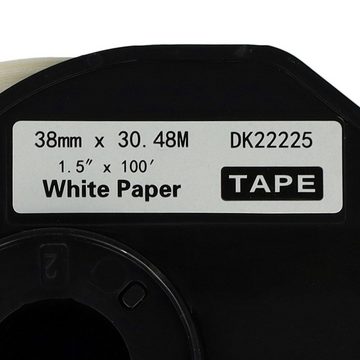 vhbw Etikettenpapier Ersatz für Brother DK-22225 für Drucker & Kopierer Etikettendrucker