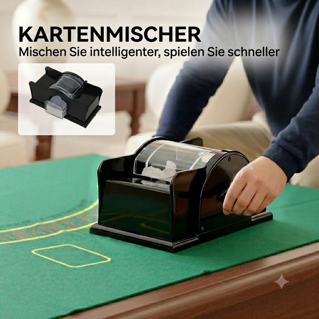 kowdom Spielesammlung Poker-Koffer Set 300 Jetons, Kartendecks, Würfel, Filzmatte, Poker, Poker-Koffer, 300 Jetons, Komplettset, Casino-Ausrüstung