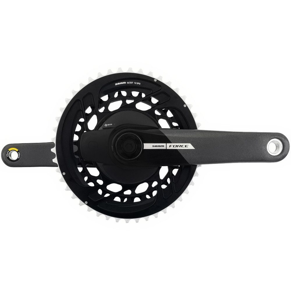 Fahrradkurbel SRAM Kettenradgarnitur Powermeter Force AXS" 33 46Z. 175mm Kurbellänge