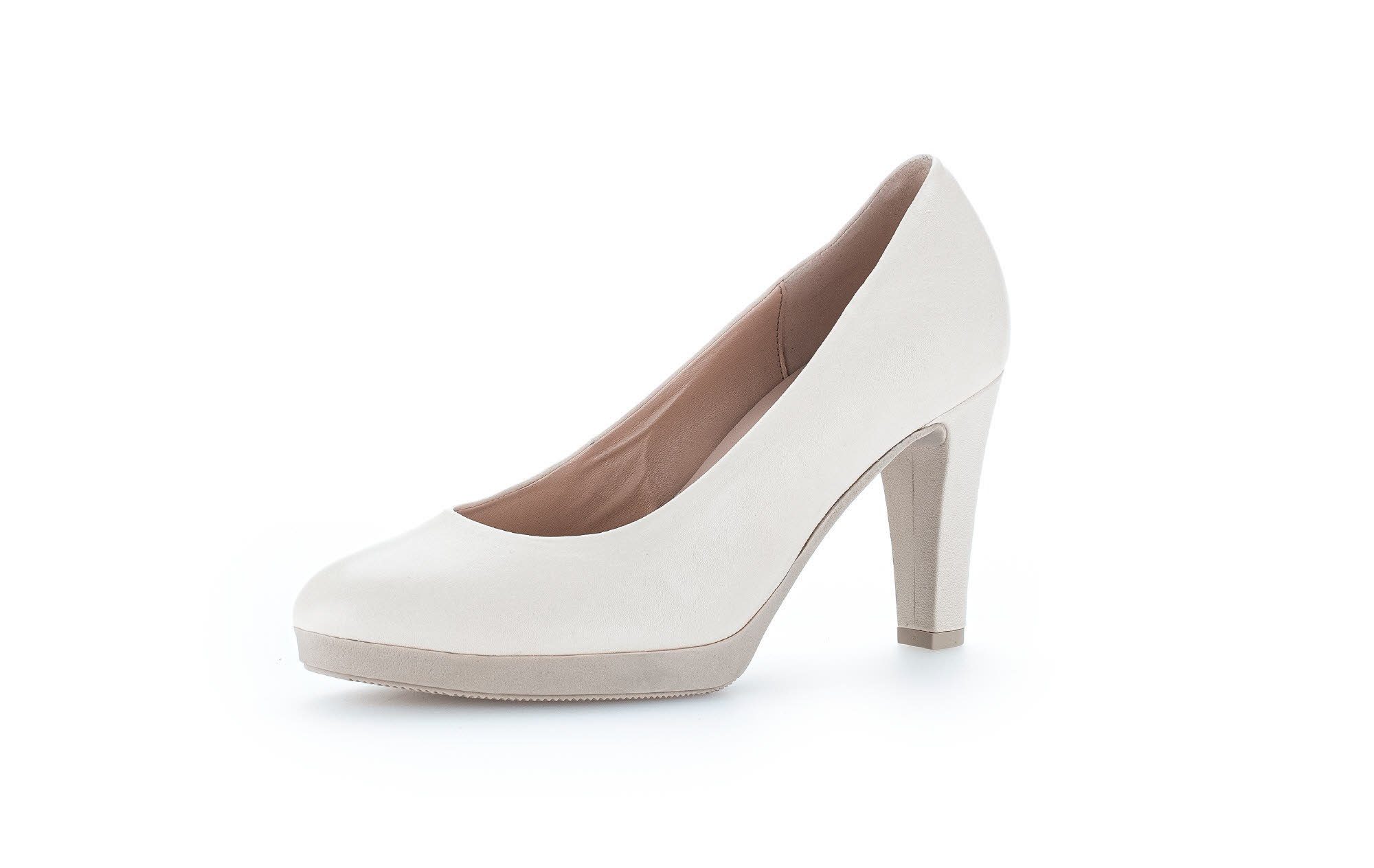 22) Beige 91.290.22 Plateaupumps Gabor / (panna