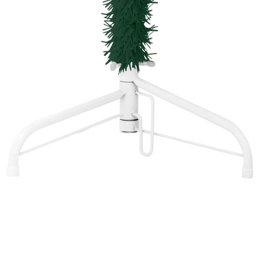 Schlank cm Ständer Grün furnicato Künstlicher Weihnachtsbaum 180 Halb-Weihnachtsbaum mit Künstlicher