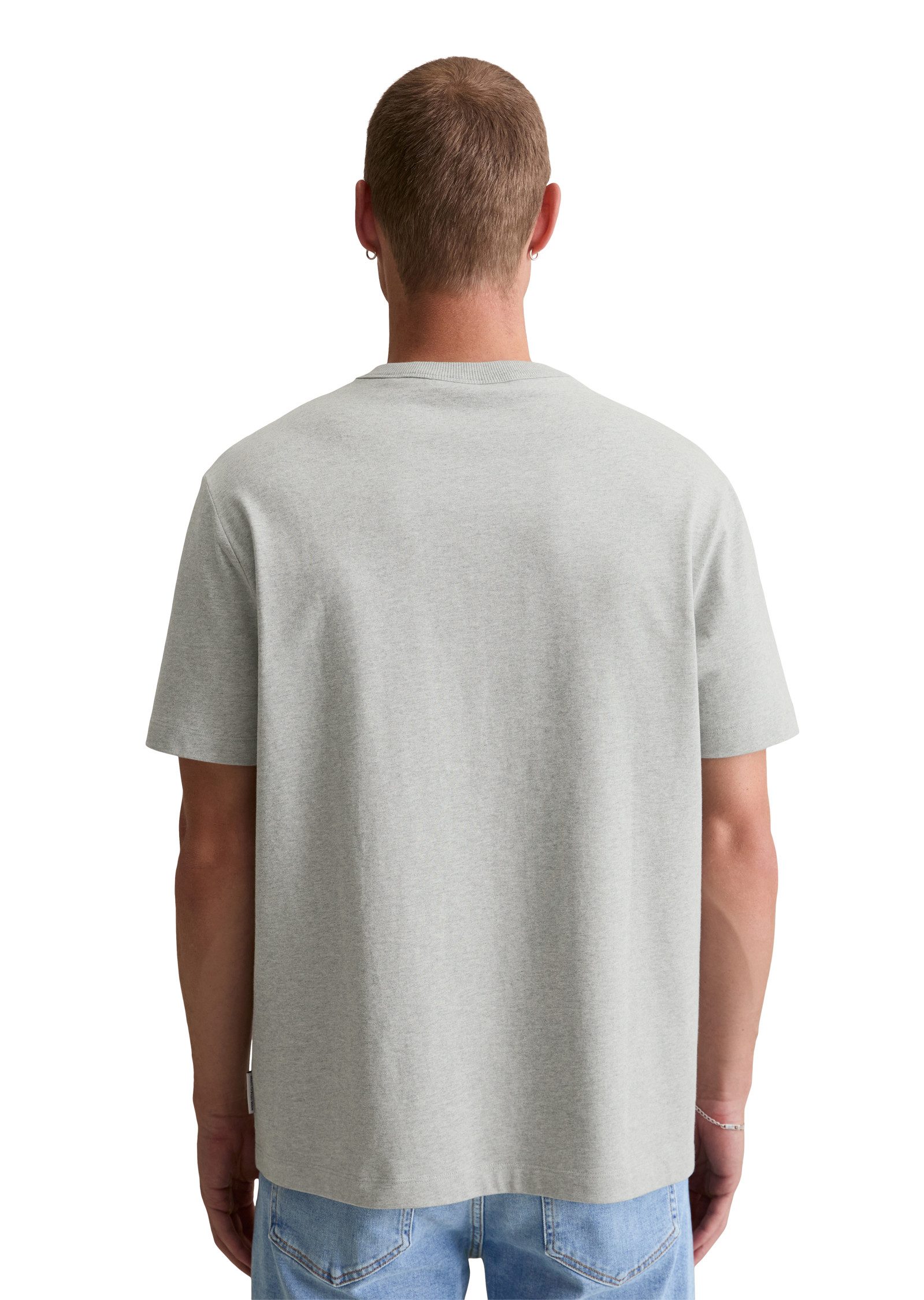 Marc O'Polo DENIM T-Shirt relaxed, Tonale Stickerei, meliert günstig online kaufen