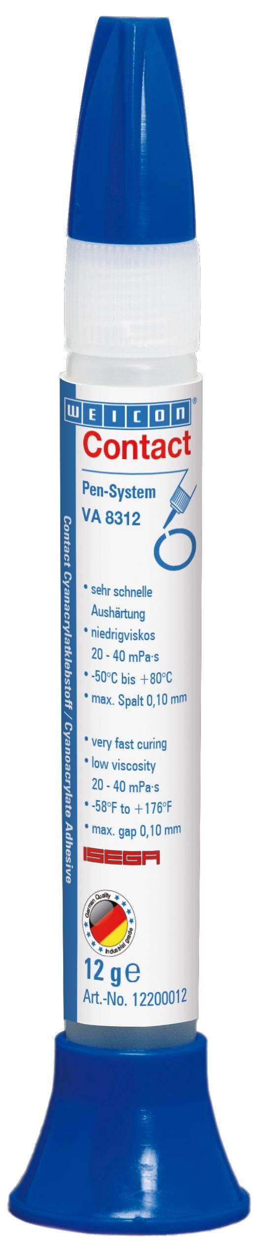 WEICON Sekundenkleber VA 8312 Cyanacrylat-Klebstoff, niedrigviskos, ISEGA-zertifiziert