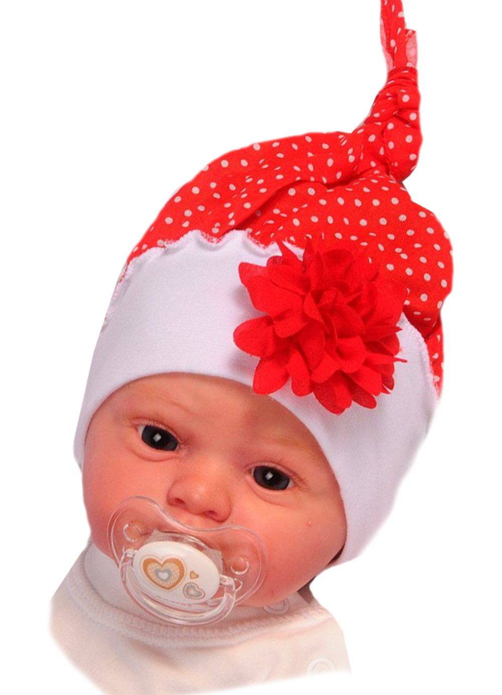 La Bortini Erstlingsmütze Kopftuch Baby Kopftuch Stirnband für Sommer Mütze elastisch, weich