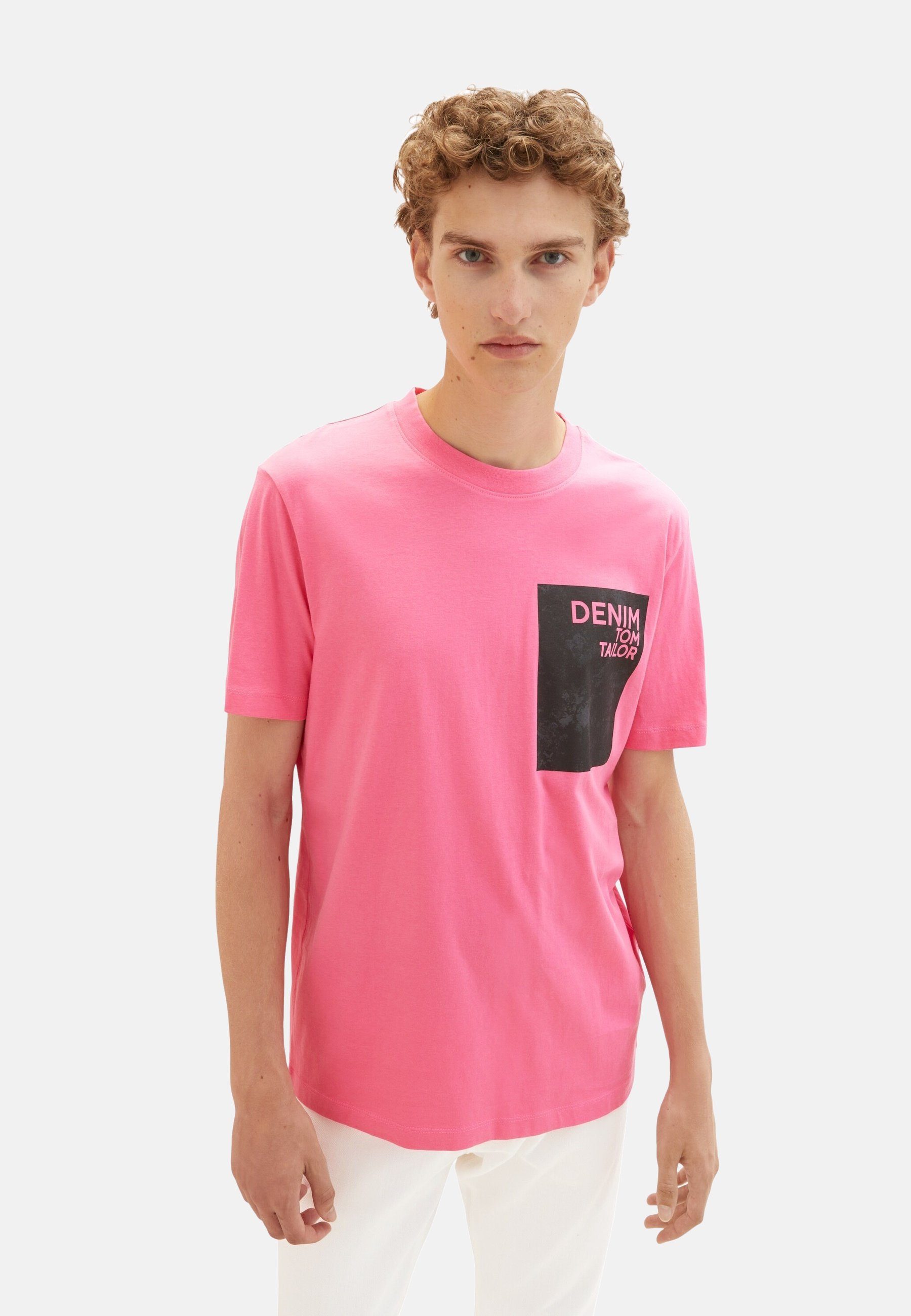 TOM TAILOR T-Shirt T-Shirt Kurzarmshirt (1-tlg) pink