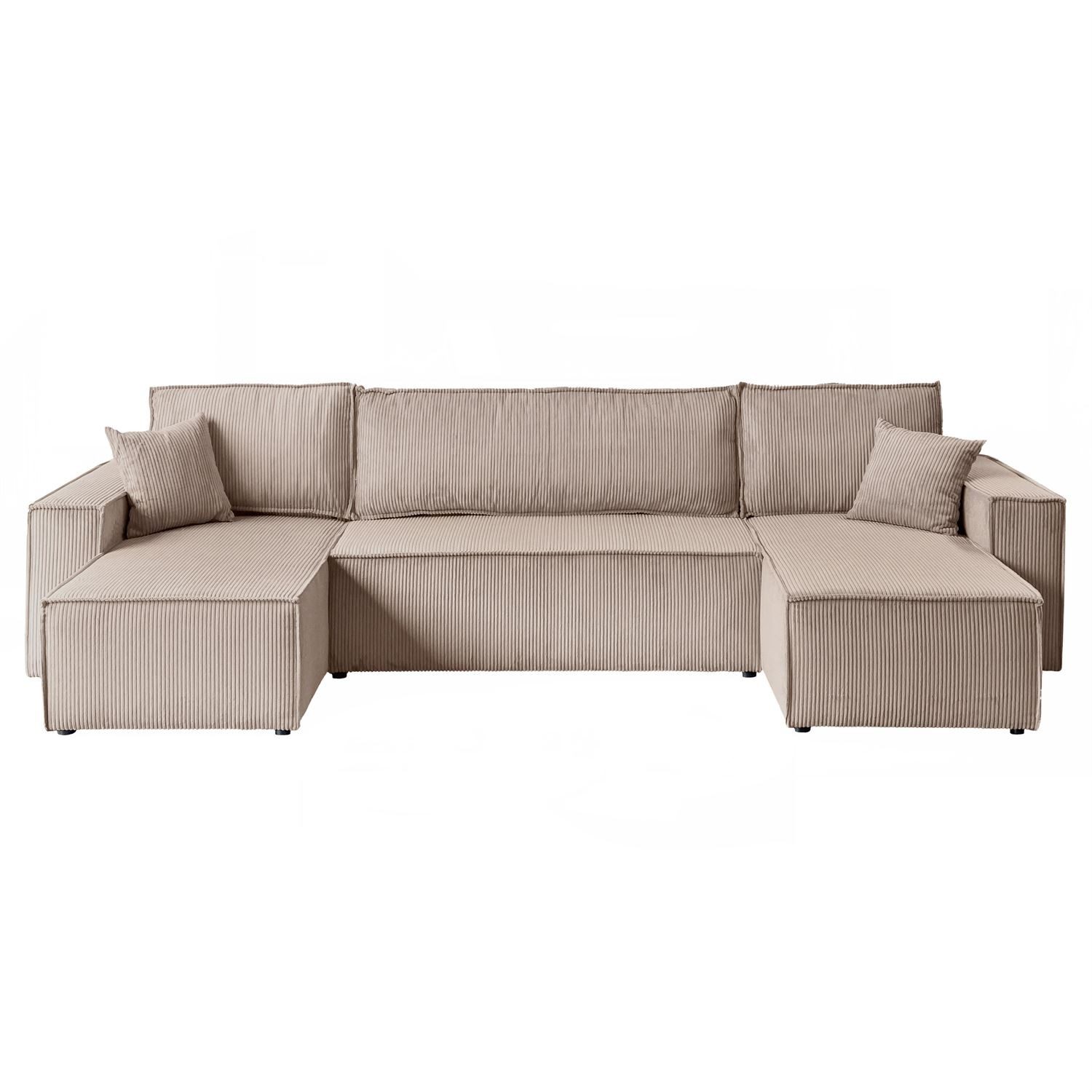 Lookway Wohnlandschaft CARLOS U CORD Gepolstertes Sofa in U-Form, Cord-Stof günstig online kaufen