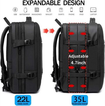 XDeer Businesstasche Reiserucksack,Handgepäck Rucksack,Strapazierfähige Duffle Bag, Gross Kapazität Laptoprucksack mit USB-Ladeanschluss