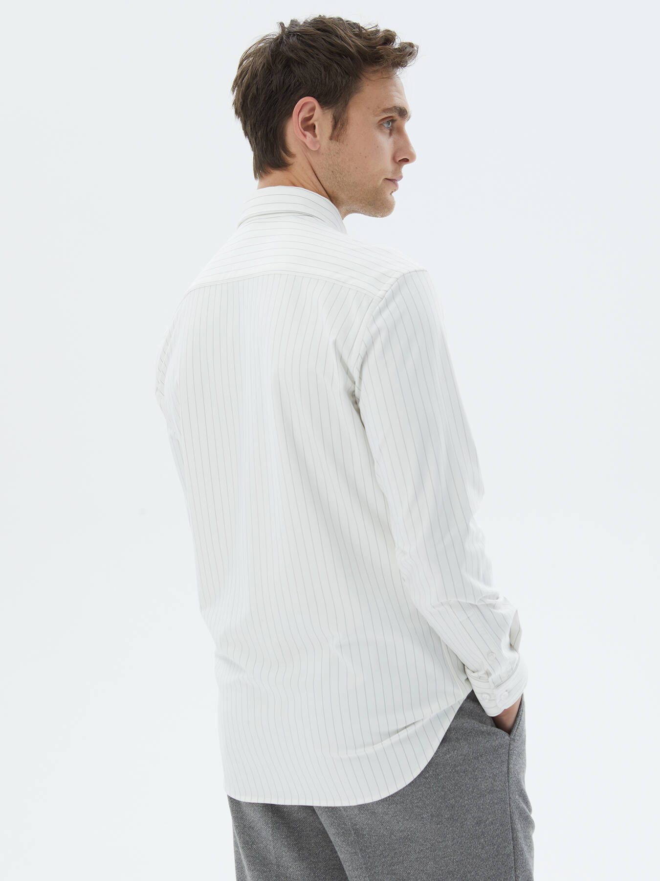 KİP Hemdbluse Gestreiftes Freizeithemd mit normaler Passform