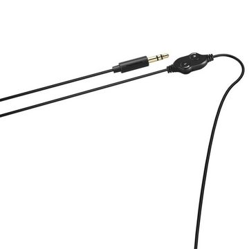 Thomson TV Headset Over-Ear mit Mikrofon, Seniorenkopfhörer, langes Kabel On-Ear-Kopfhörer (2 Lautstärkeregler, gepolsterte Ohrmuscheln und Kopfbügel)