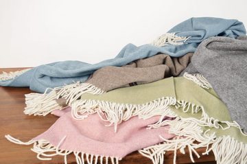 Wolldecke Premium Decke 140 x 200 cm als warme Tagesdecke und edles Plaid, Kai Wiechmann, aus 100 % Merinowolle und made in EU