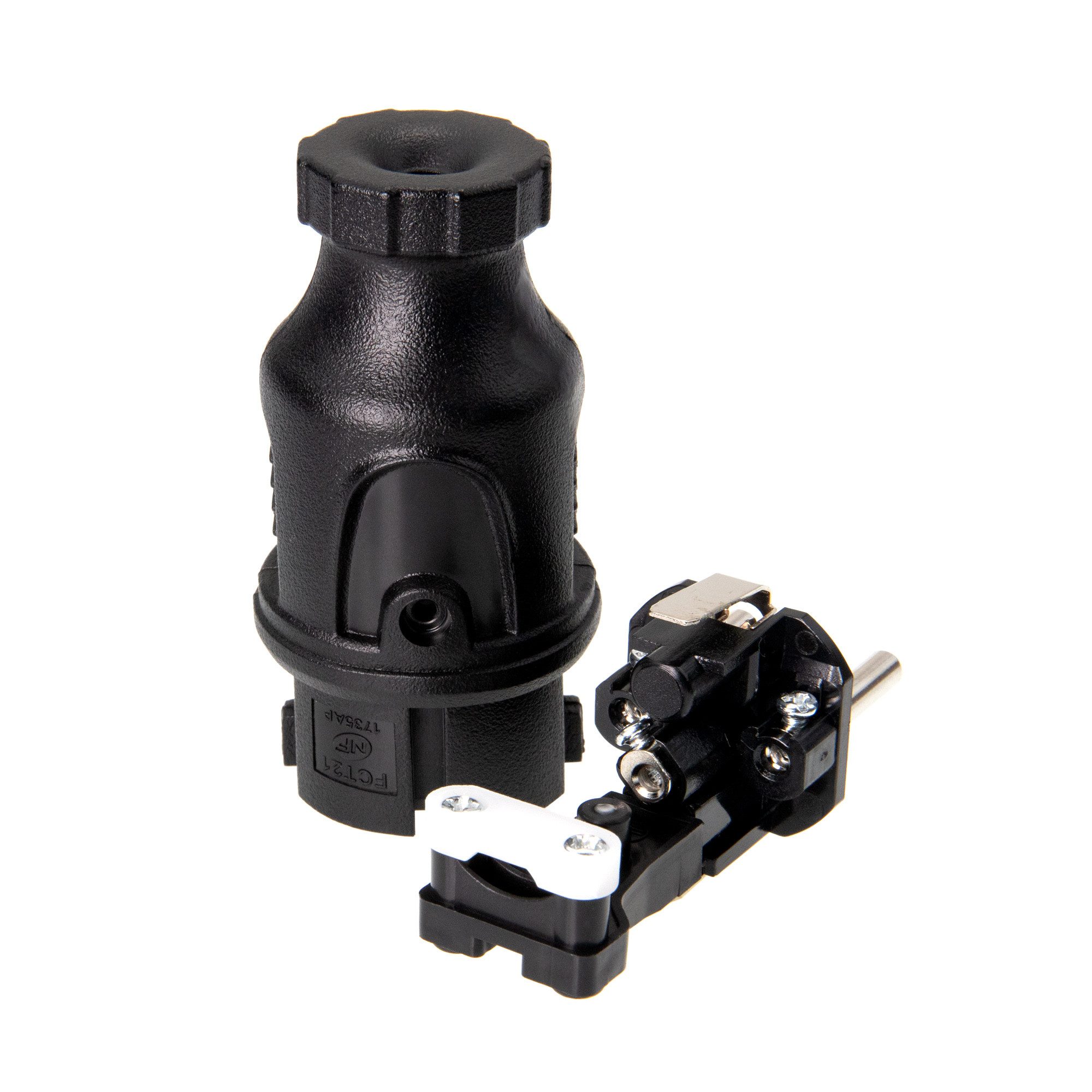 feletec Schuko-Stecker feletec Schuko Stecker und Kupplung 230V IP44 für Außenbereich – Bild 3 von 5