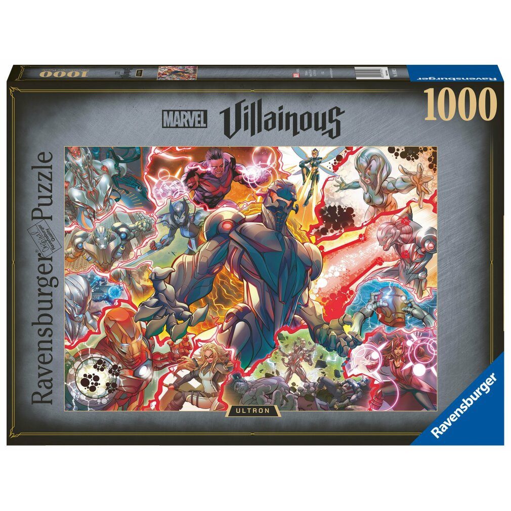 Ravensburger Puzzle Marvel Villains Ultron puzzle 1000pcs, Puzzleteile