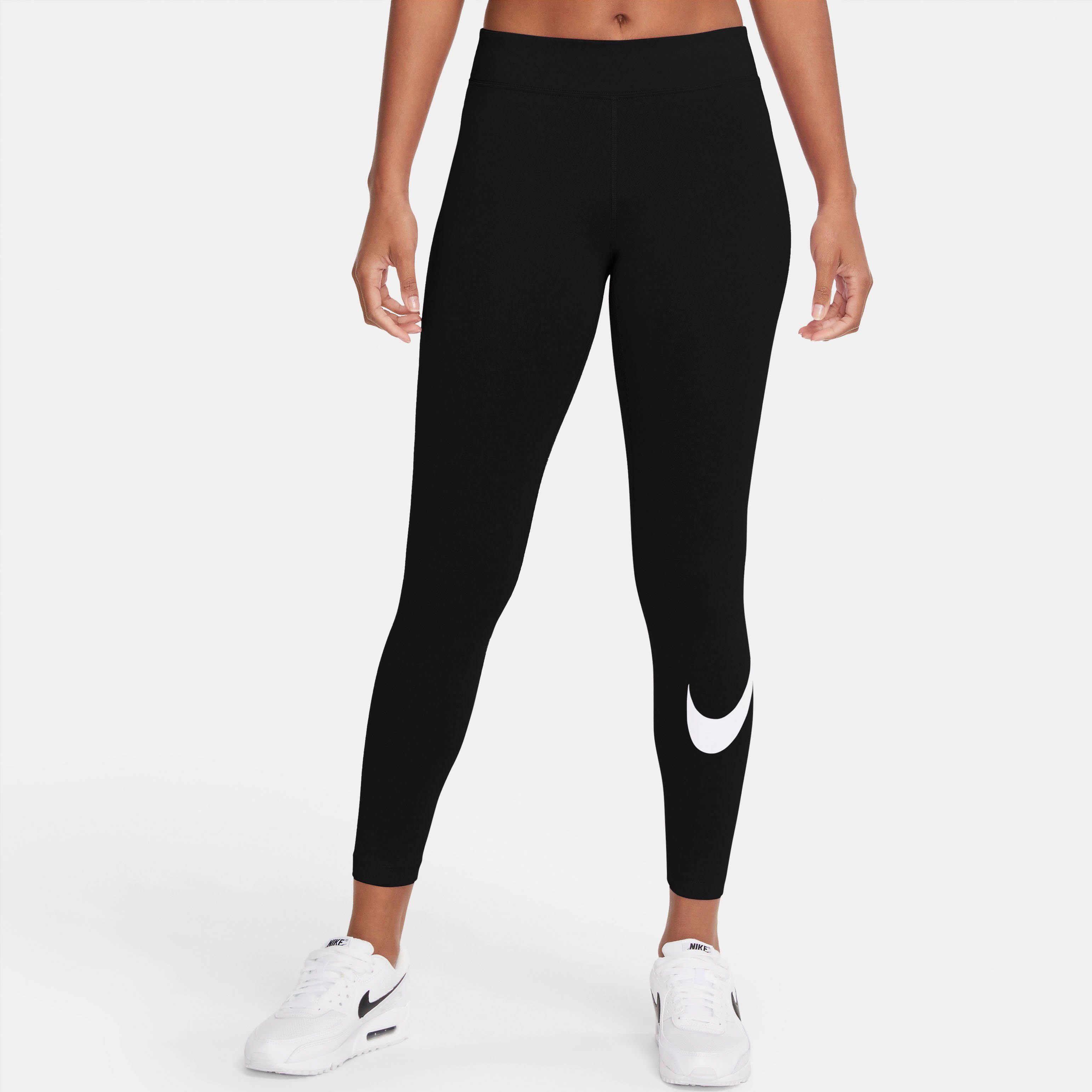 Nike Sportswear Леггинсы Essential Women's Mid-Rise Swoosh Леггинсы