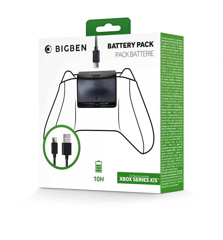 BigBen Xbox-Standfuß Akku Pack XBOX Series X/S Controller inkl. 3m Ladekabel BB006971