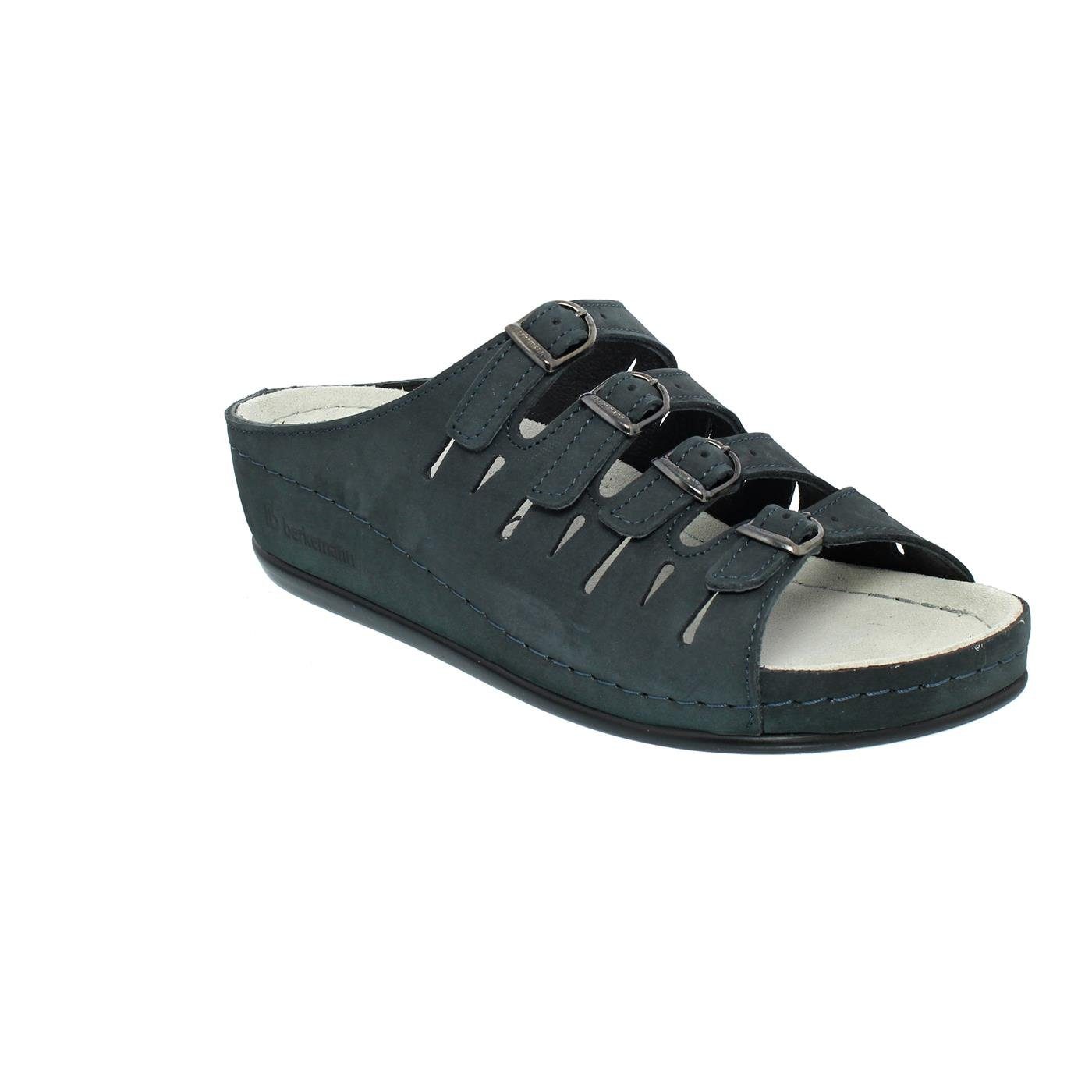 BERKEMANN Berkemann Berkina HASSEL Pantolette, Nubuk, blau, 0737-320 Pantol günstig online kaufen