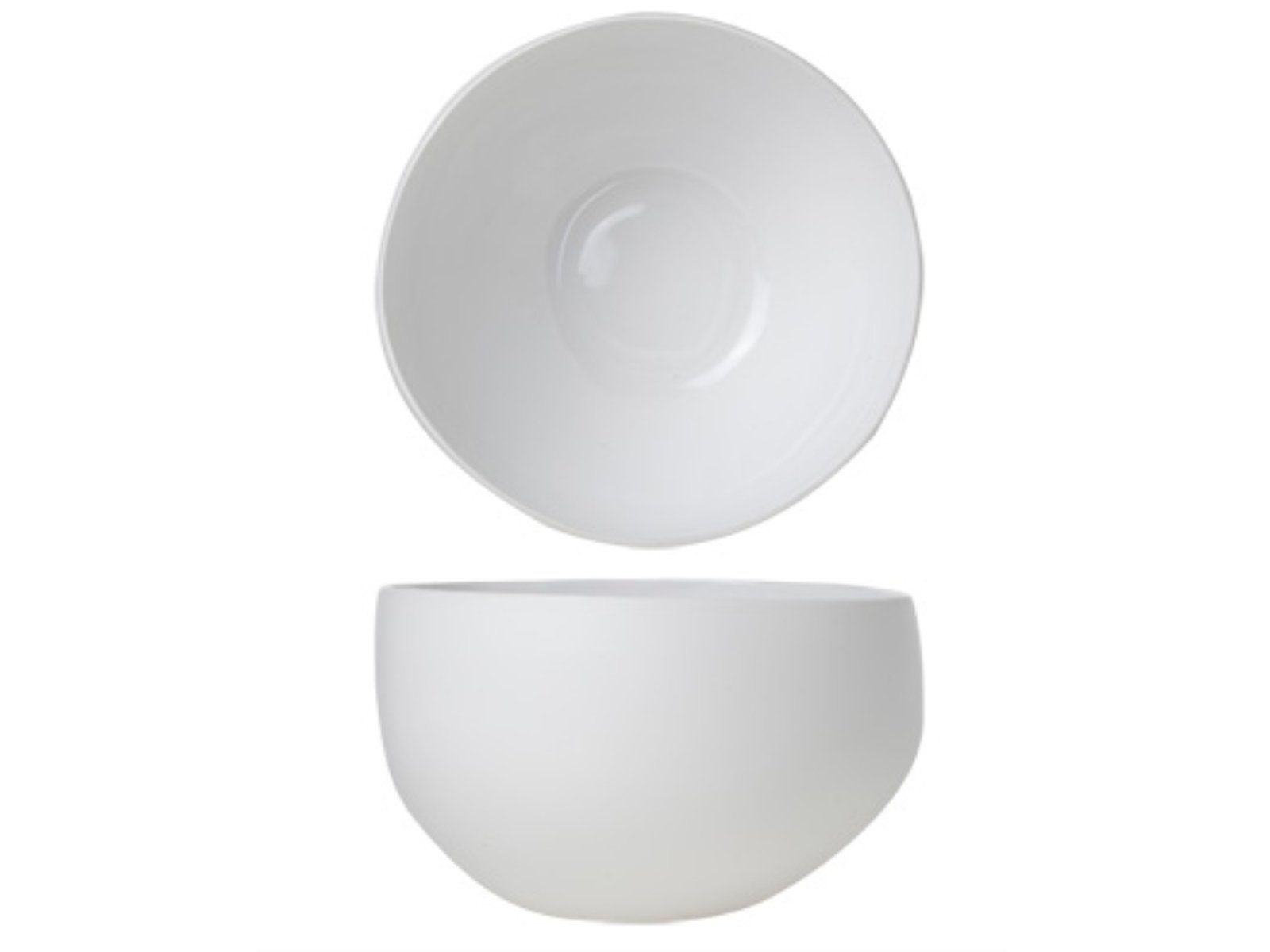 Cosy & Trendy Schale Palissandro Salatbowl white 26,5 x 25,5 x 14,8 cm, Steinzeug, (Bowls)