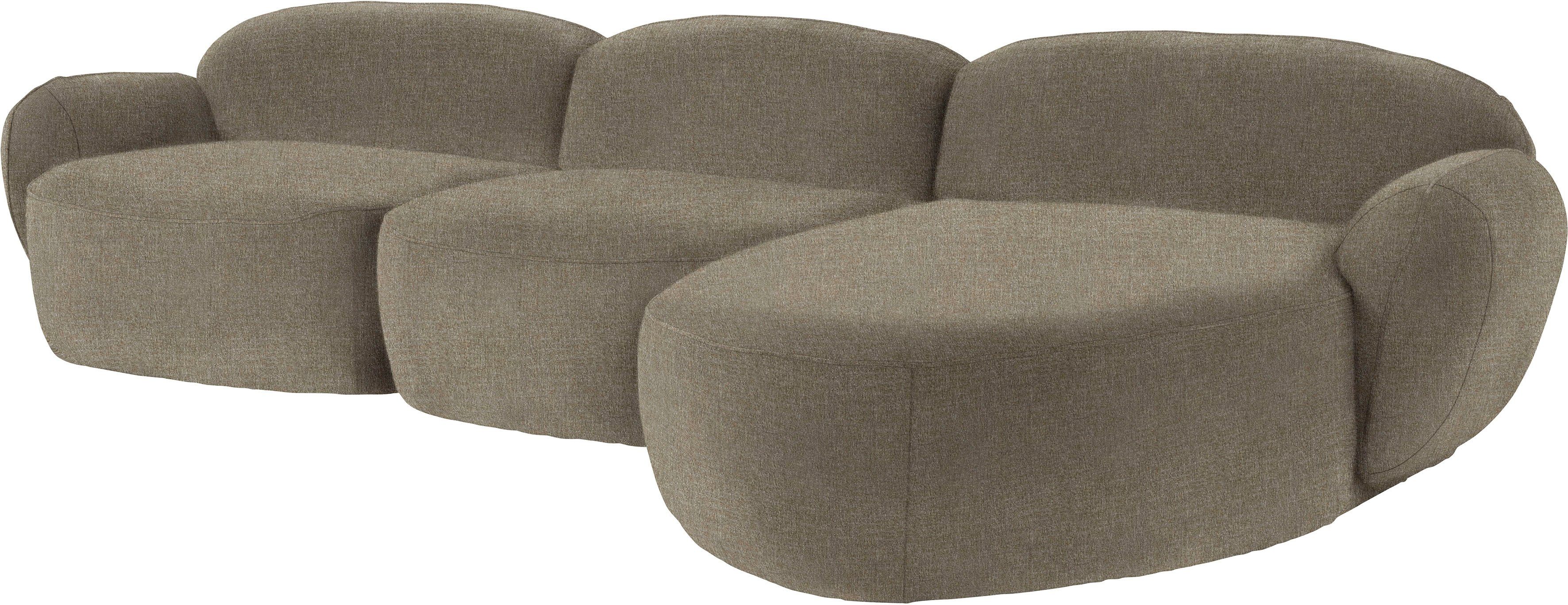 furninova Ecksofa Design Bubble, skandinavischen im Memoryschaum, komfortabel durch