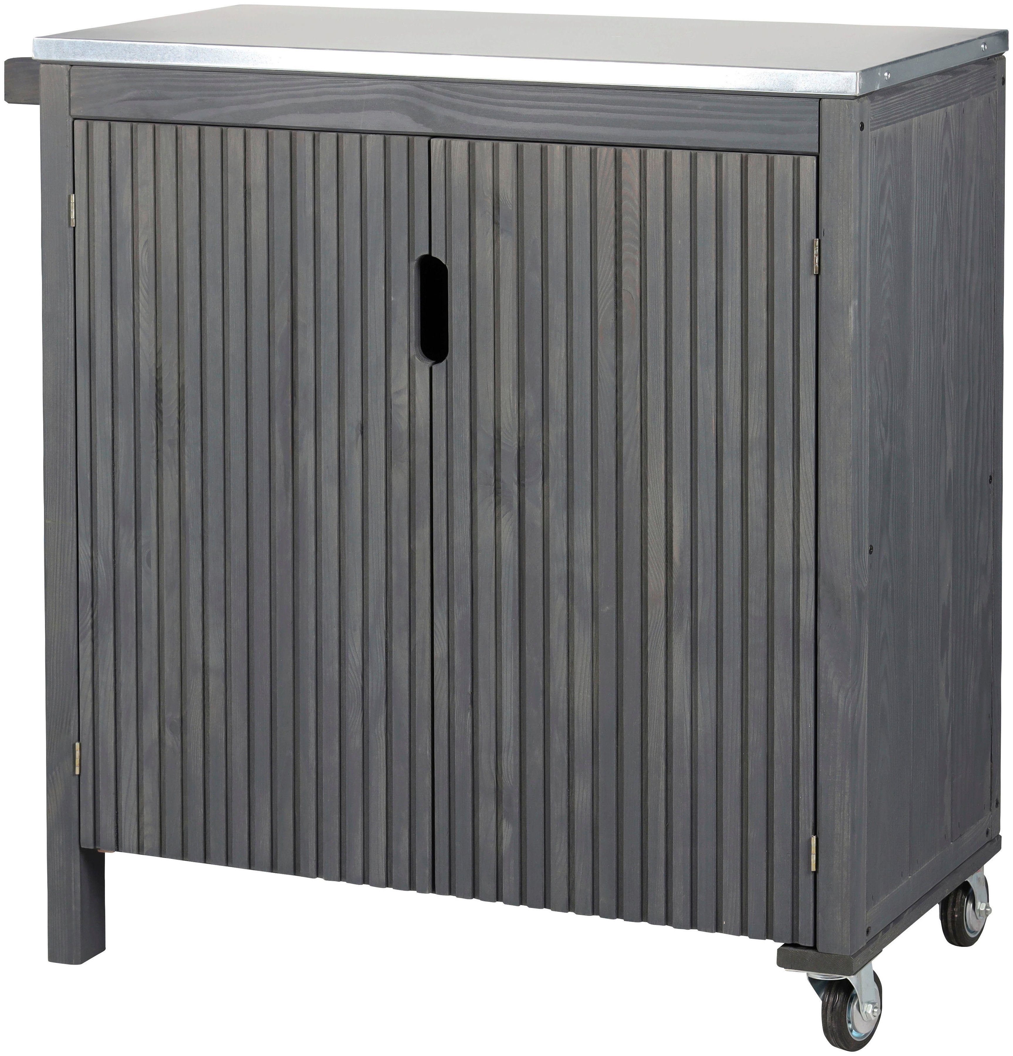WESTMANN GartenGeräteschrank HolzGartenschrank James, Anthrazit