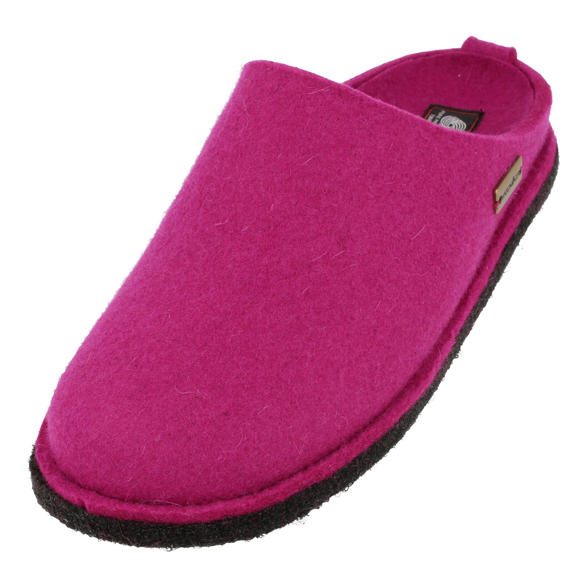 Haflinger Flair Soft Filzpantoffeln aus Wollfilz Hausschuh Unisex Hausschuh