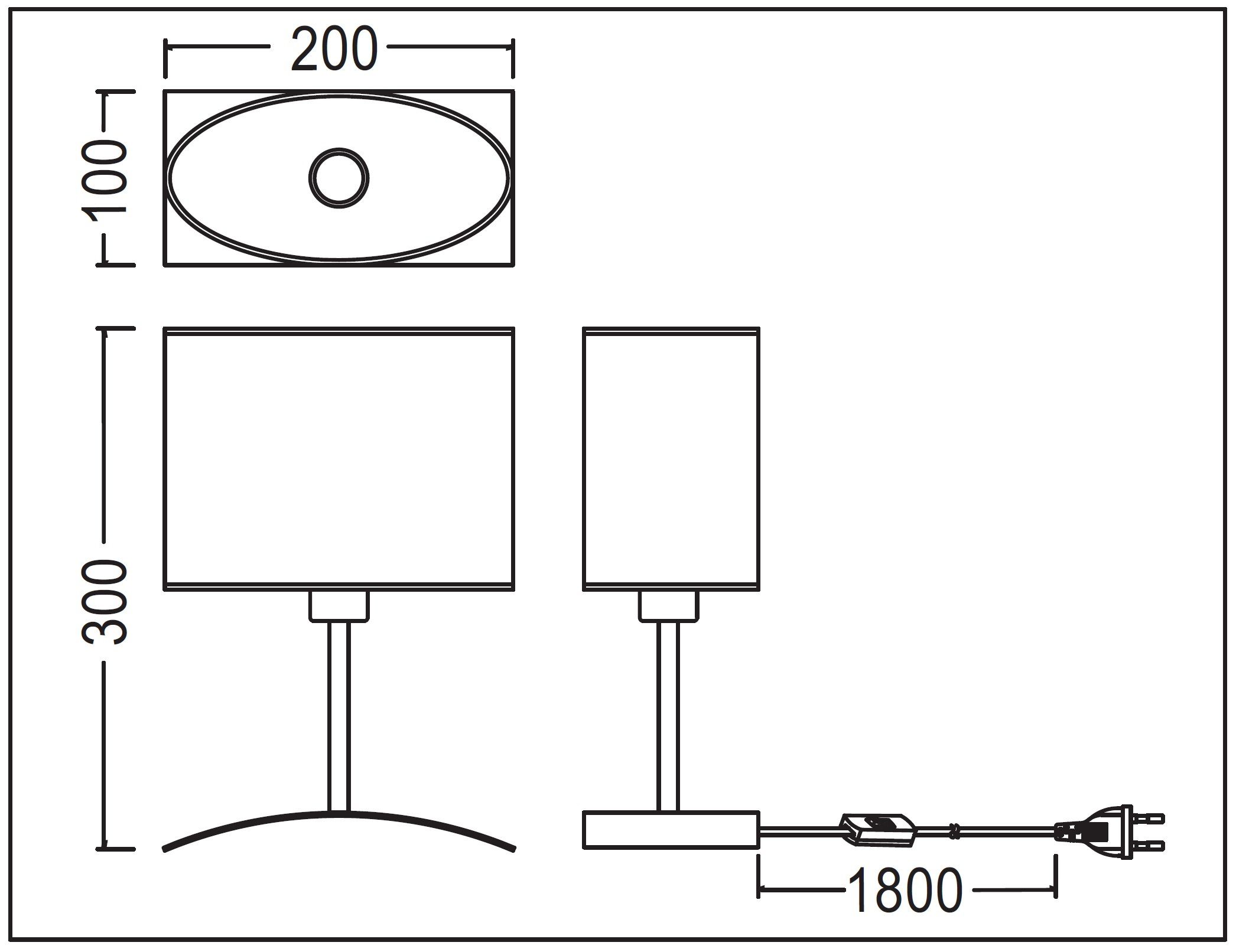 3000K LED inkl. *GREY Schlafzimmer E14 Leuchte, Stoffschirm Fensterbank LED Nachttischlampe mit Leuchtmittel warmweiß, Nachttischleuchte in 2018-04GL LED Grau Tischleuchte 1x EAGLE* Lampe, für Tischleuchte, TRANGO