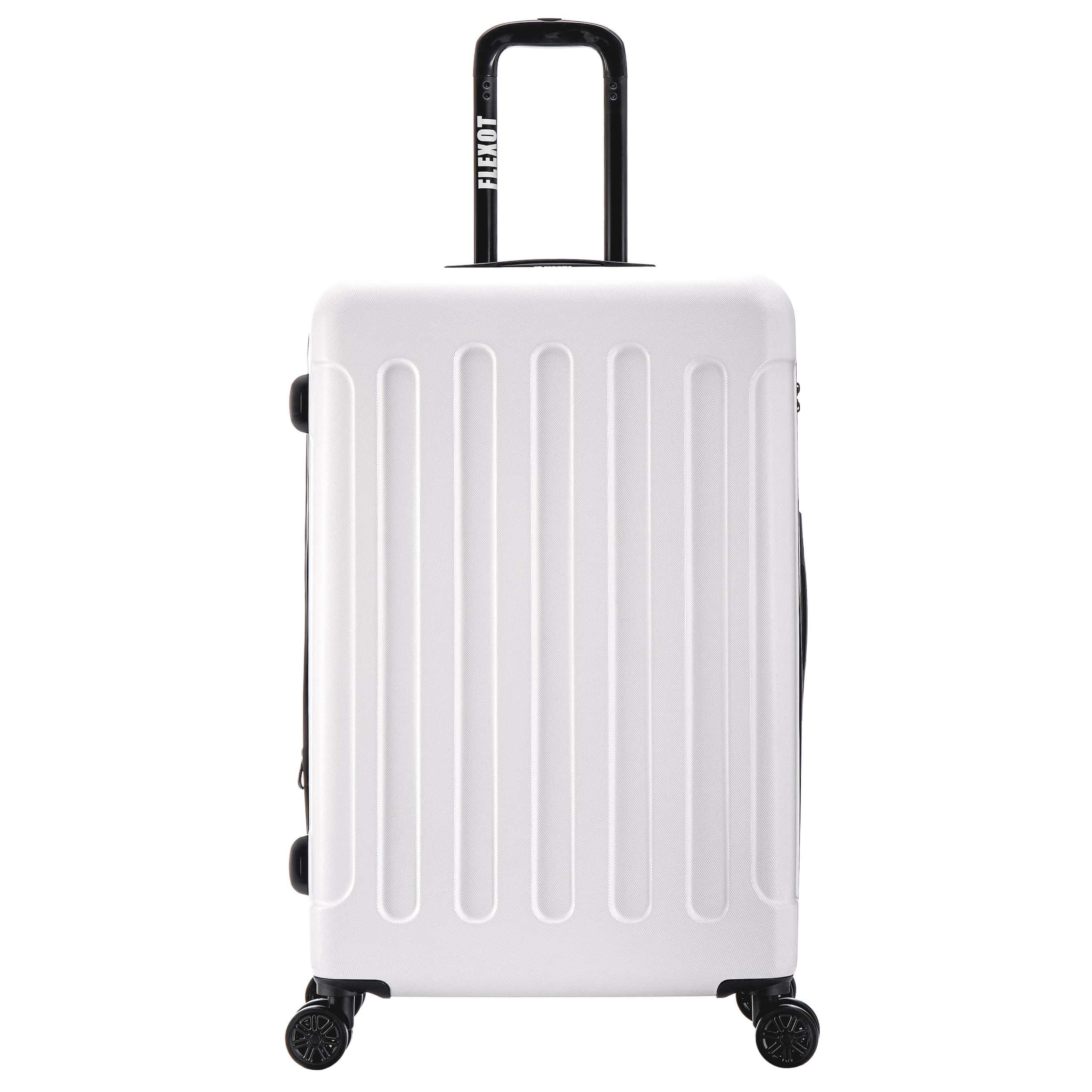 Flexot Hartschalen-Trolley F-3045 (Gr. M, L, XL) – Kofferset – ABS-Hartschale, 4 Rollen, Robuster und moderner Koffer mit vier 360° Rollen und Zahlenschloss