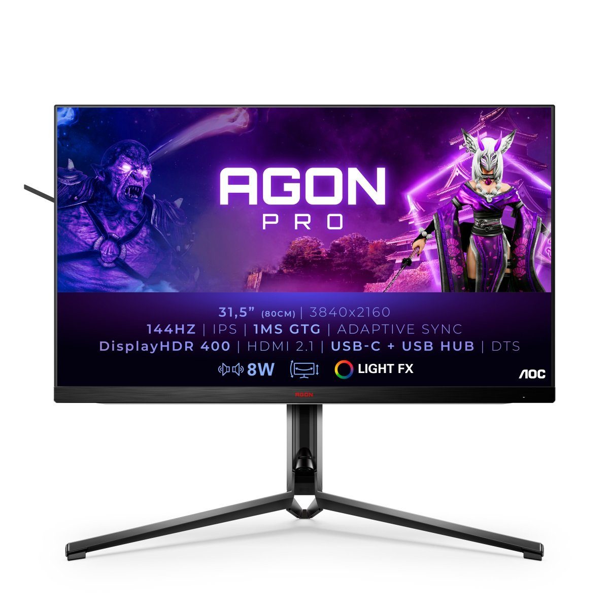 AOC AG324UX Gaming-Monitor (80 cm/31,5 ", 3840 x 2160 px, 4K Ultra HD, 1