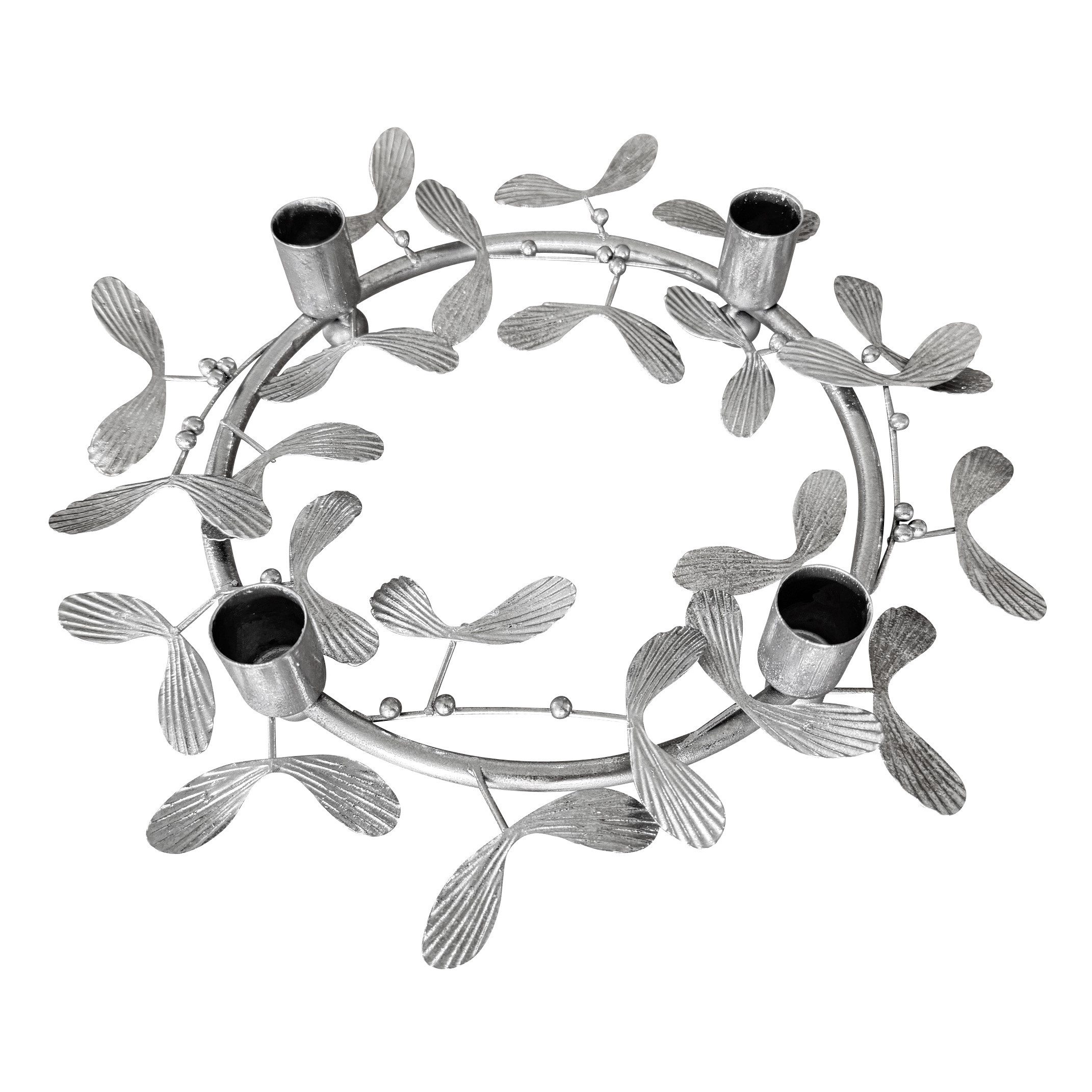 Online-Fuchs Kerzenständer Kerzenhalter, moderner Adventskranz für 4 Stabke günstig online kaufen