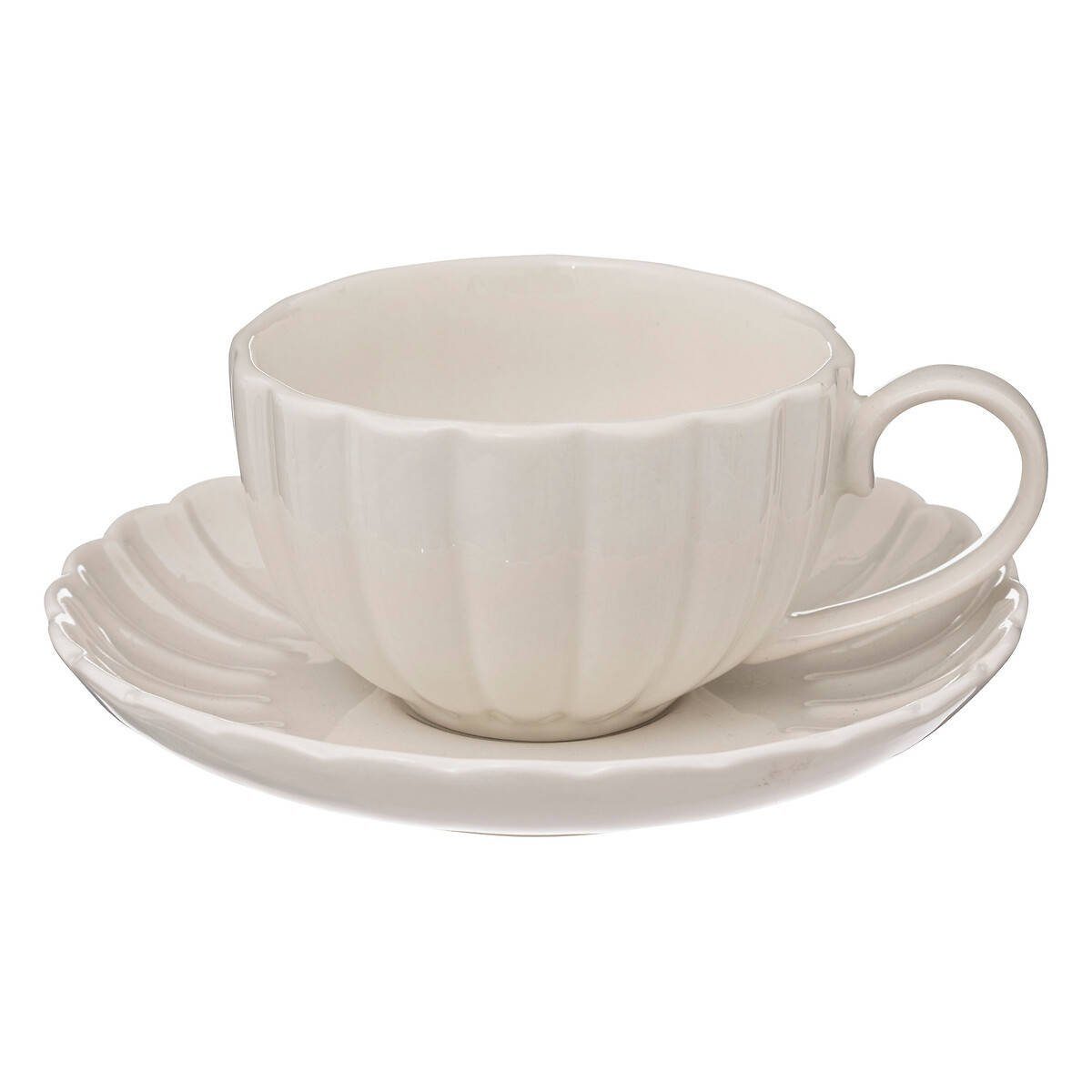 Secret de Gourmet Tasse Tasse mit Unterteller ROMY, Porzellan, Ø 6 cm, Porzellan