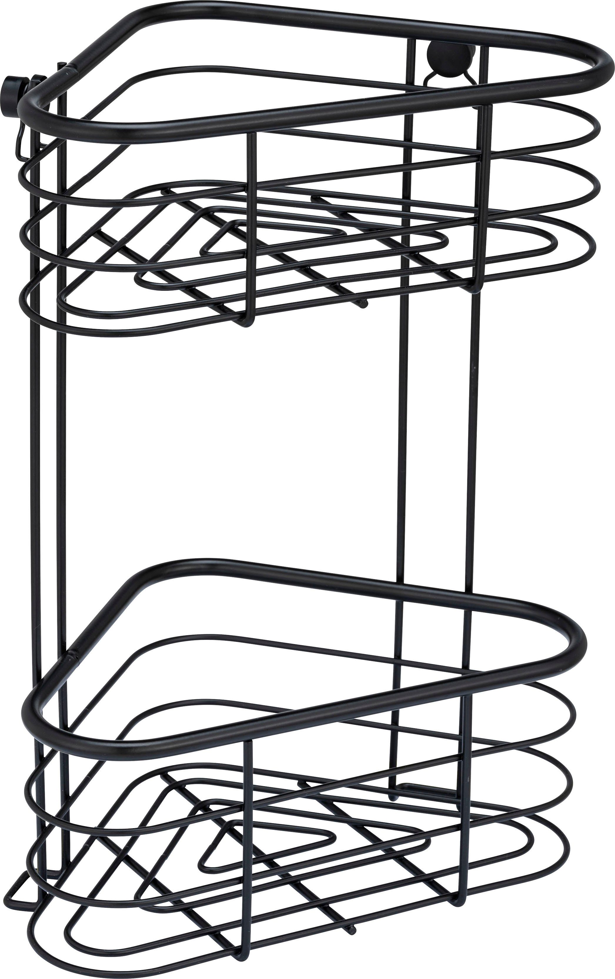 WENKO Badregal Trestina, Eckablage mit 2 Etagen