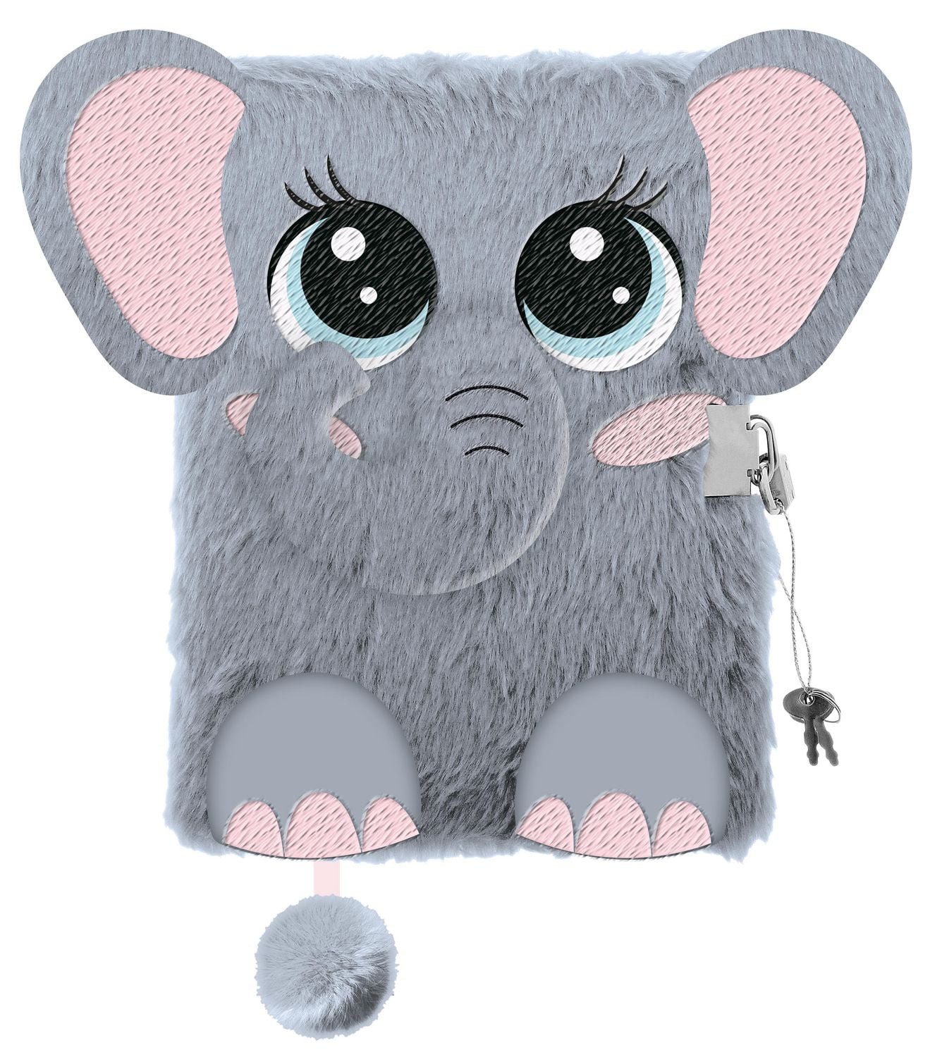 Triton-X Tagebuch Tagebuch Plüsch Premium "Elephant", DIN A5