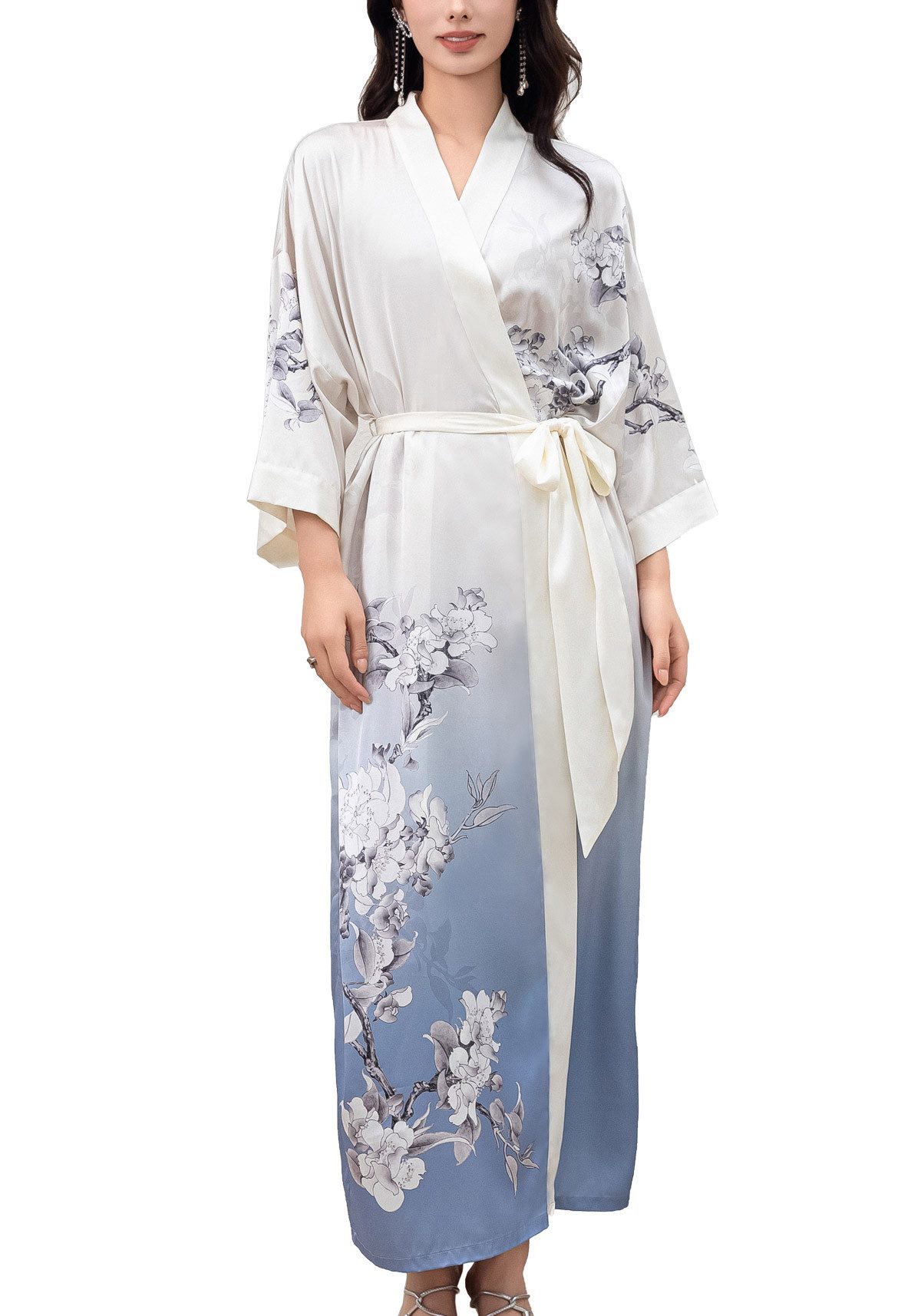 Vivi Idee Morgenmantel Bademantel Schlafmantel kimono günstig online kaufen