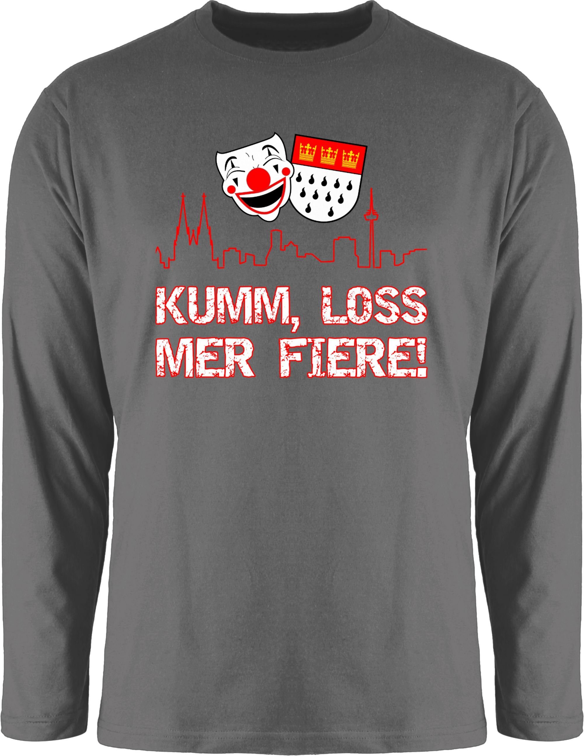 Shirtracer Rundhalsshirt Kumm loss mer fiere Kölle Alaaf I Köln Wappen Karn günstig online kaufen
