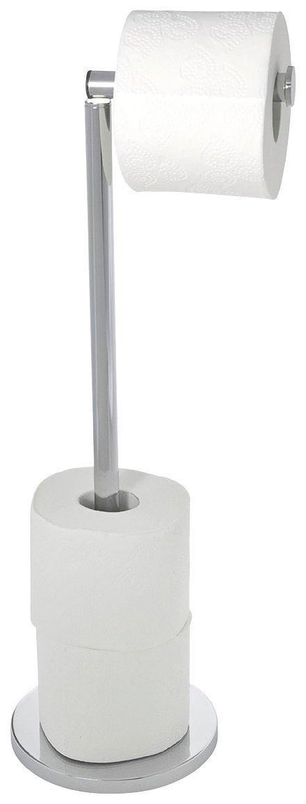 WENKO Toilettenpapierhalter (Set, 2-St), Platzsparender, offener  Toilettenpapierhalter im praktischen zweier Set | Toilettenpapierhalter