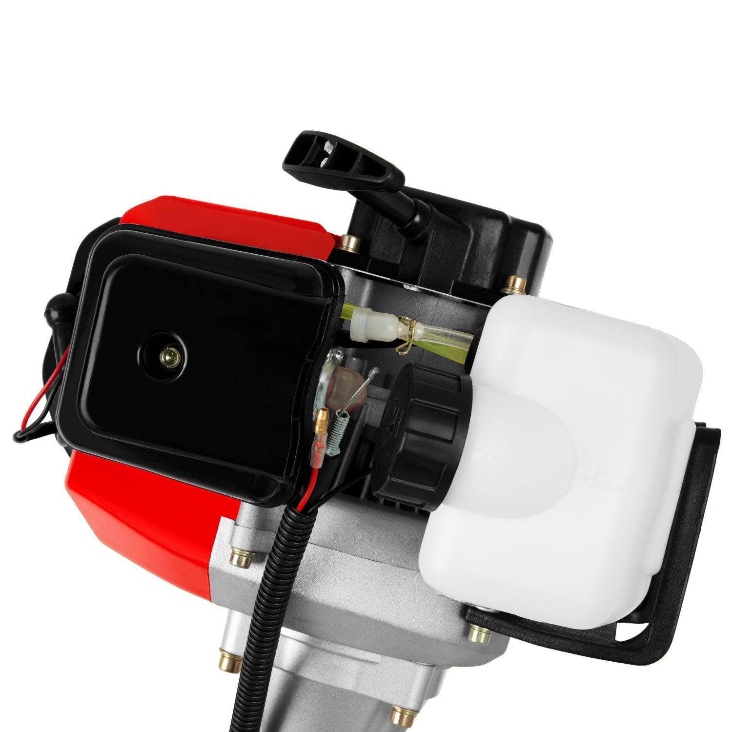 EBERTH Benzin-Kehrmaschine Kehrmaschine Motorbesen Kehrbesen Benzin 3PS, 2-Takt Motor, 52ccm, mit Tragegurt – Bild 5 von 5