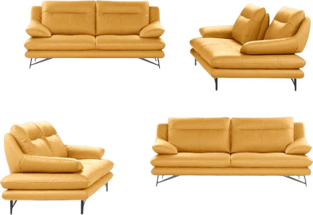 CALIA ITALIA 2,5-Sitzer Cezanne, italienisches Design trifft erstklassigen Sitzkomfort, Leder, Edles Designsofa in besonders langlebigen & pflegeleichten Lederarten