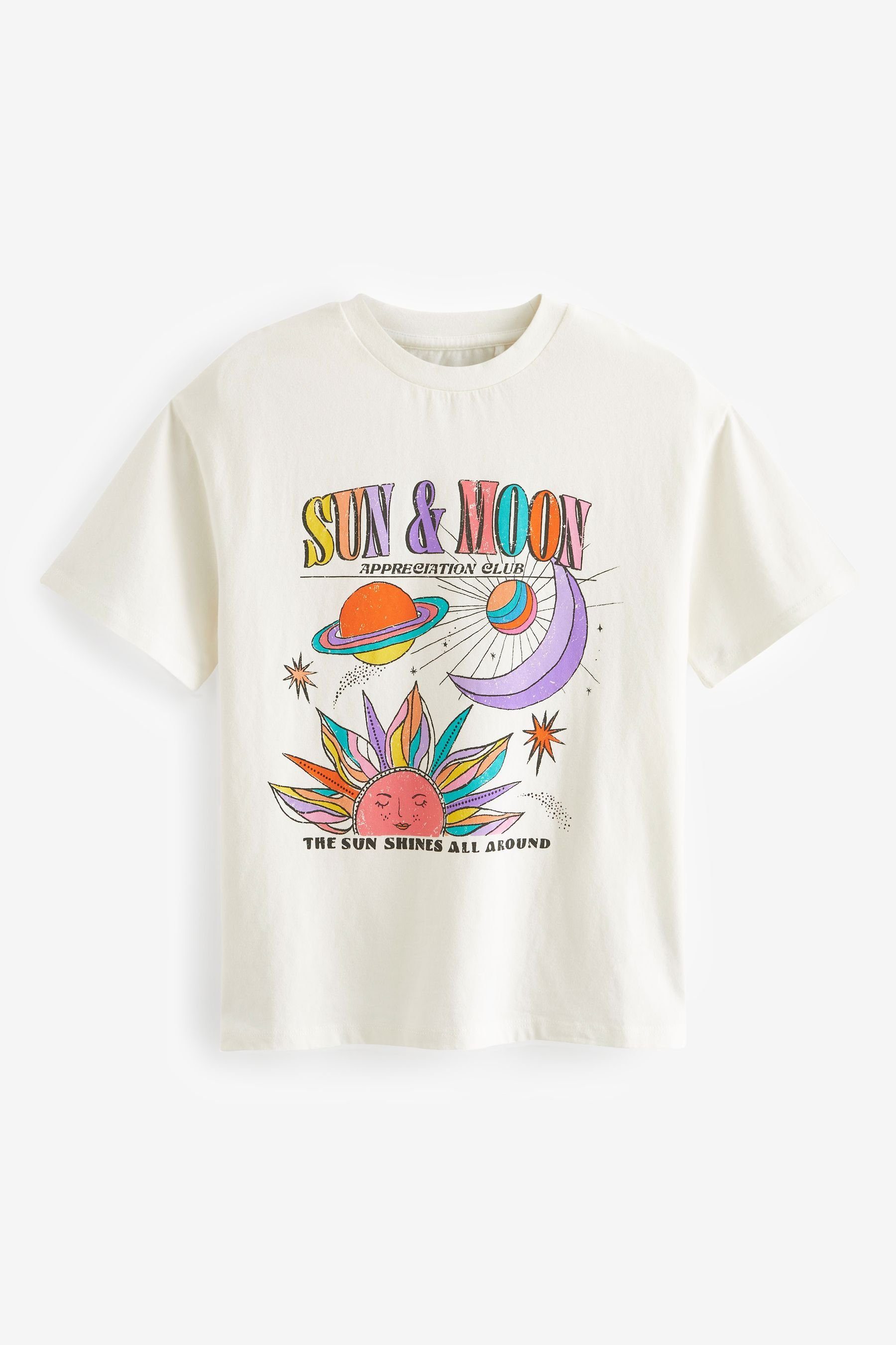 Next T-Shirt T-Shirt mit Himmelsgrafik (1-tlg) Rainbow