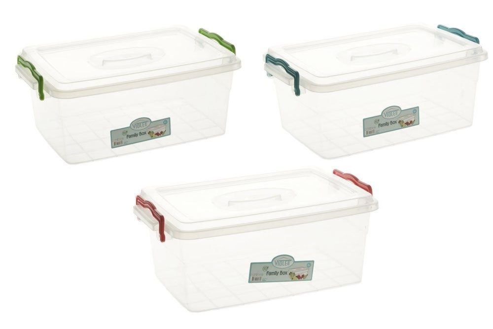 Dekonaz Aufbewahrungsbox Kunststoff-Aufbewahrungsbox 8 Liter (10 St)