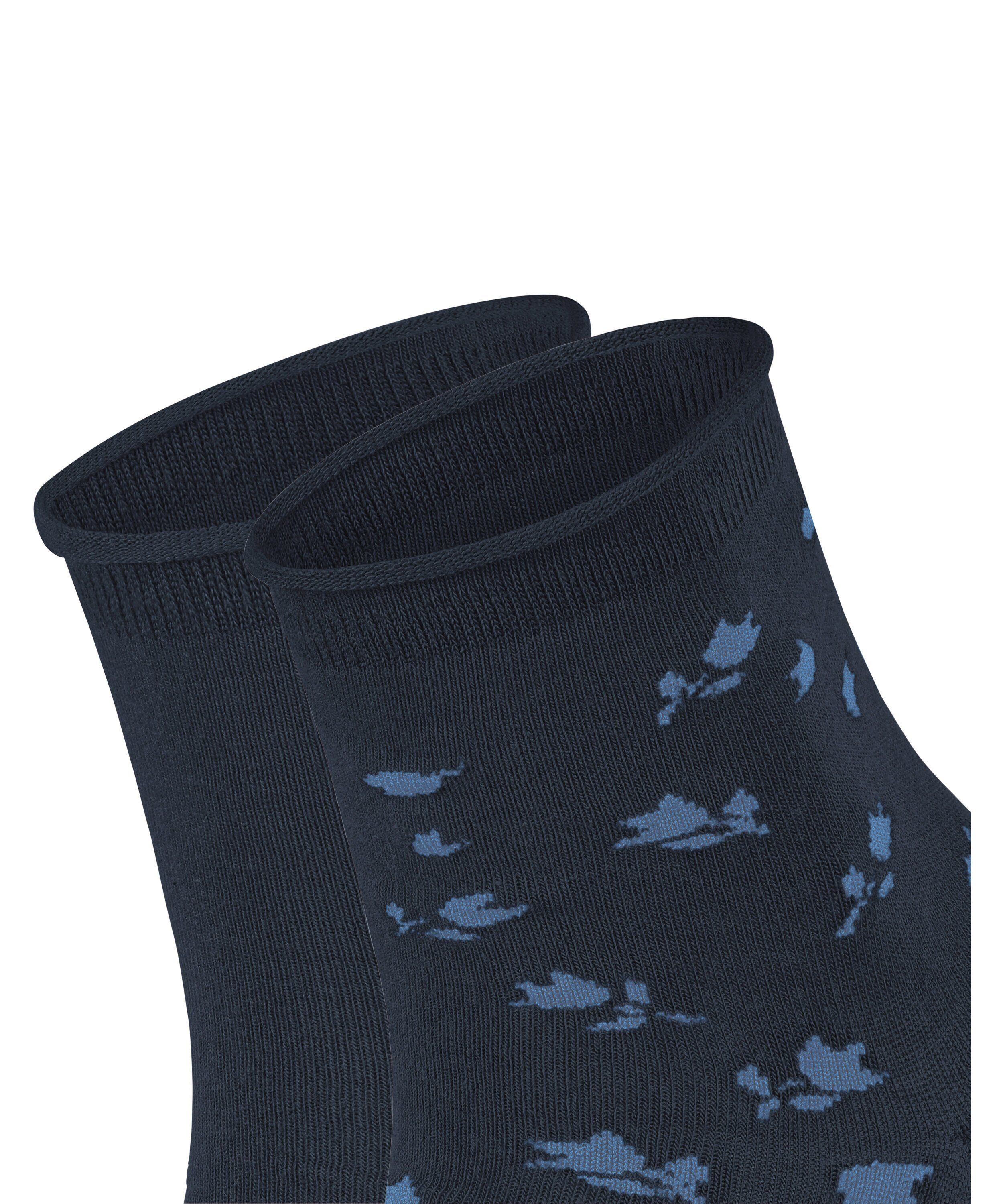 Esprit Kurzsocken Mini Flower 2-Pack Kurzsocken aus Biobaumwolle (2-Paar) aus Biobaumwolle