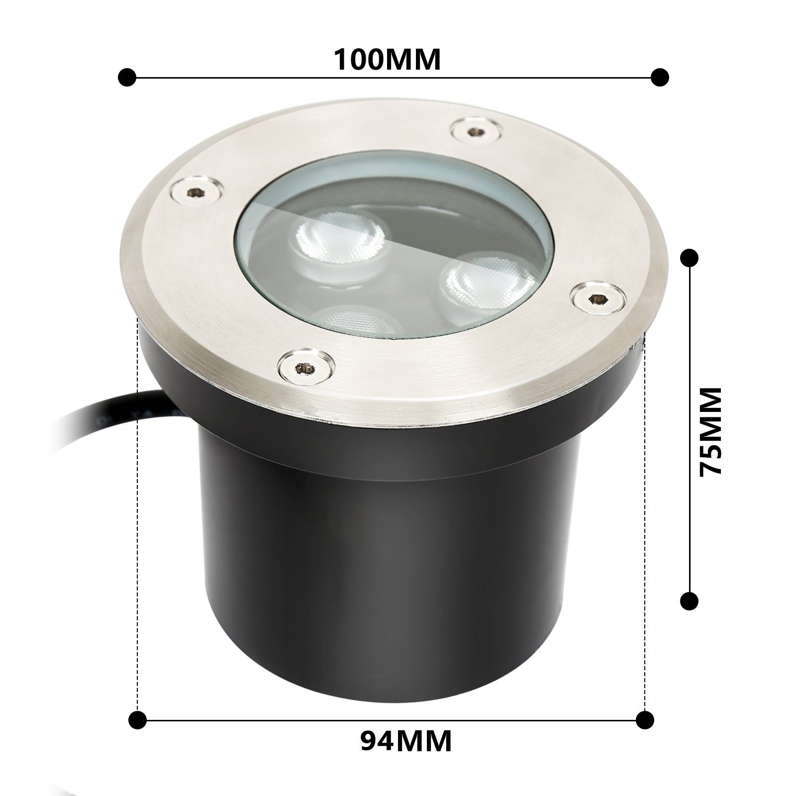 Clanmacy Gartenstrahler 1-12x 3W LED Bodenleuchte günstig online kaufen