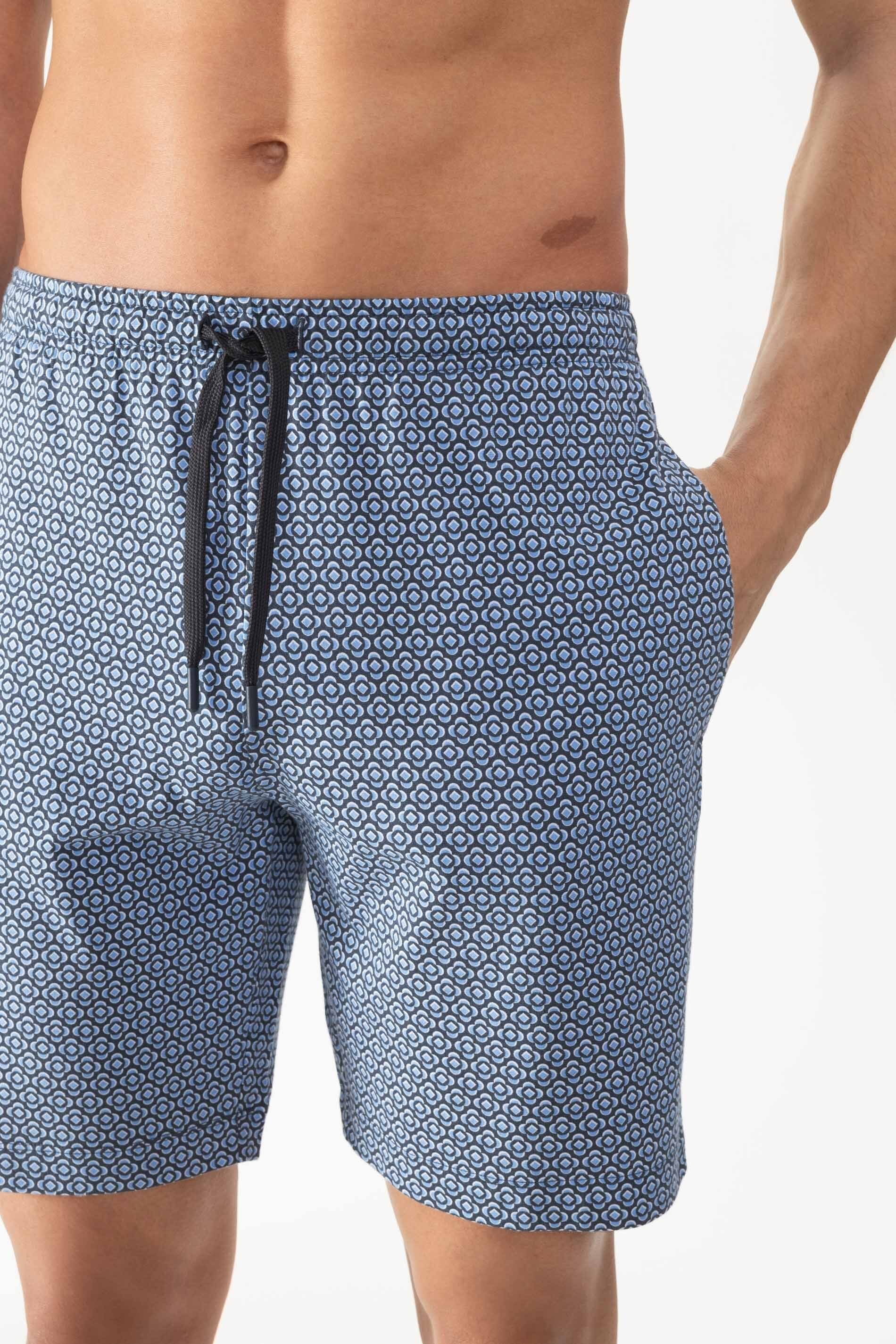 Mey Schlafhose Mey Herren Hose kurz Serie Round Geo mit Print (1-tlg)