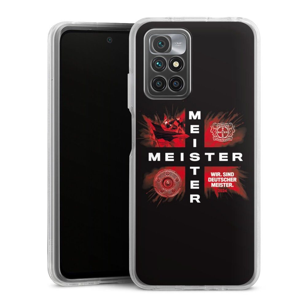 DeinDesign Handyhülle Bayer 04 Leverkusen Meister Offizielles Lizenzprodukt, Xiaomi Redmi 10 Hülle Bumper Case Handy Schutzhülle Smartphone Cover
